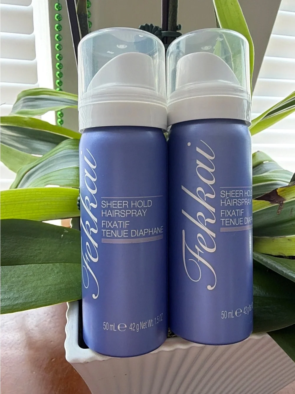 BUNDLE of 2 ,Sheer Hold Hairspray - Blue (50 mL)